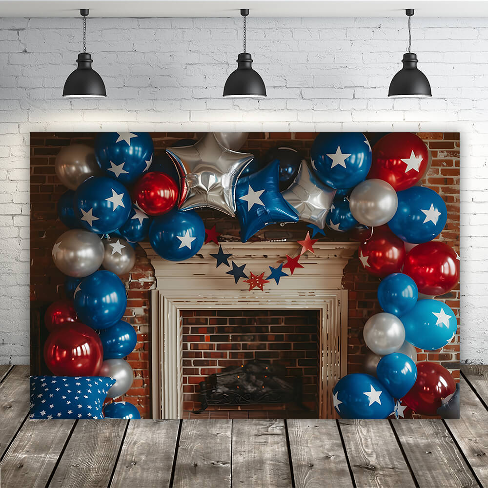 Independence Day Celebration Decoration Backdrop RR6-13 – Dbackdrop