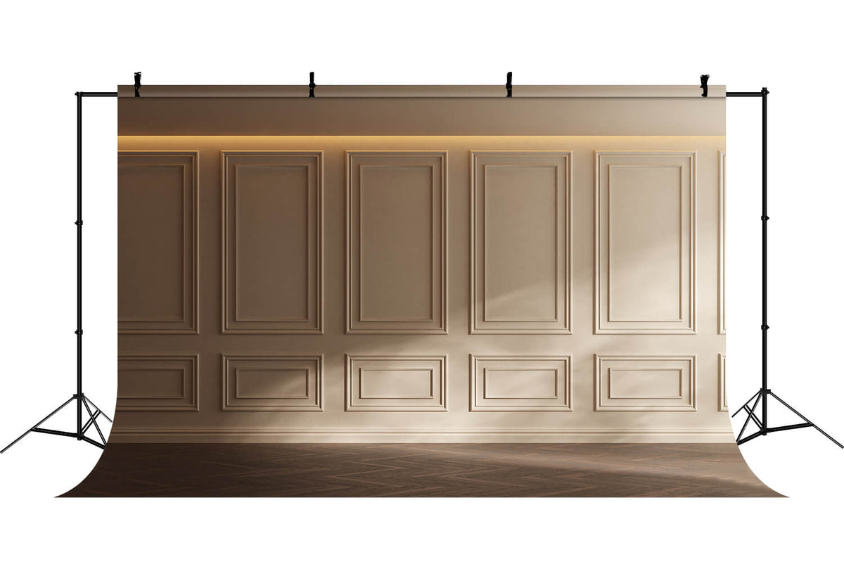Small Room Backdrop Empty Room Retro Wall Wooden Floor Backdrop RR6-87
