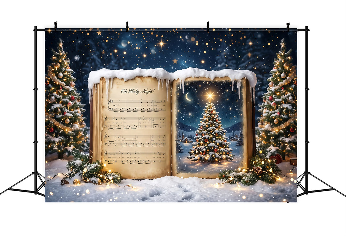 Christmas Photoshoot Backdrop Joy to the World Music a Christmas Carol Backdrop RR610-13