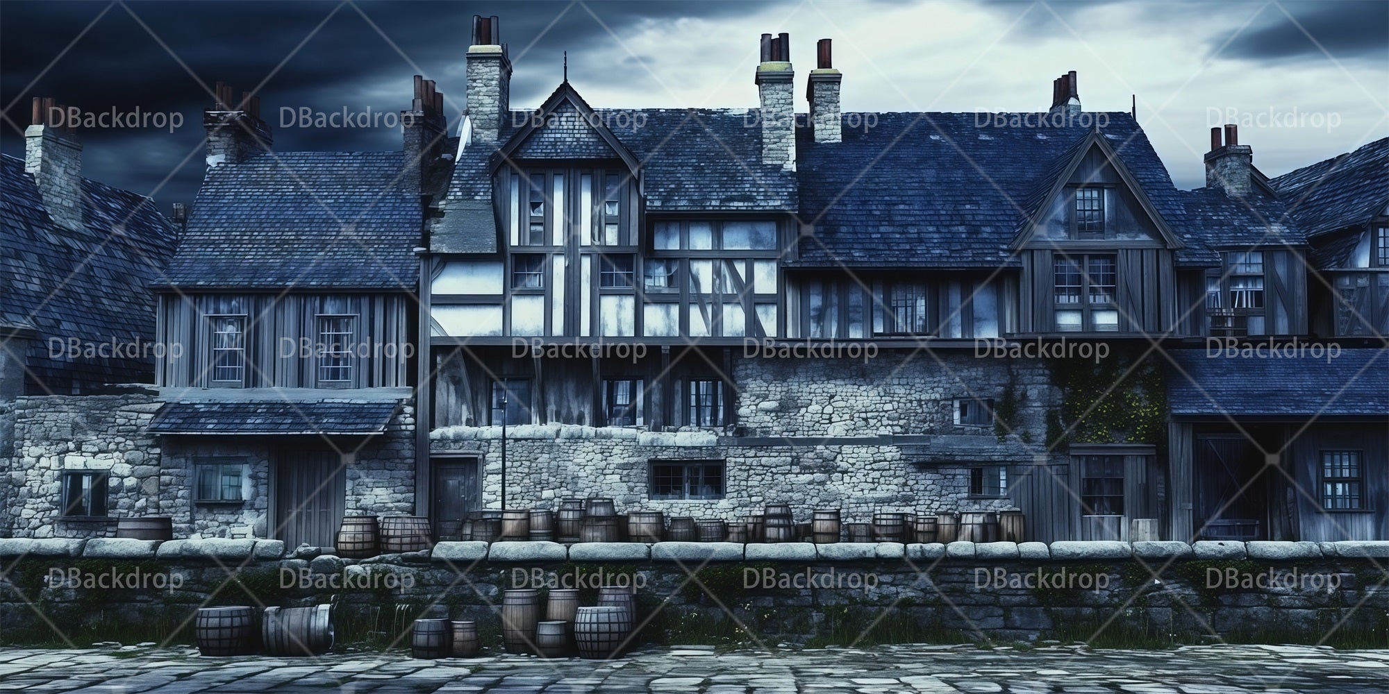 Theater Stage Backdrop Gloomy Square Performance Backdrop RR65-T122