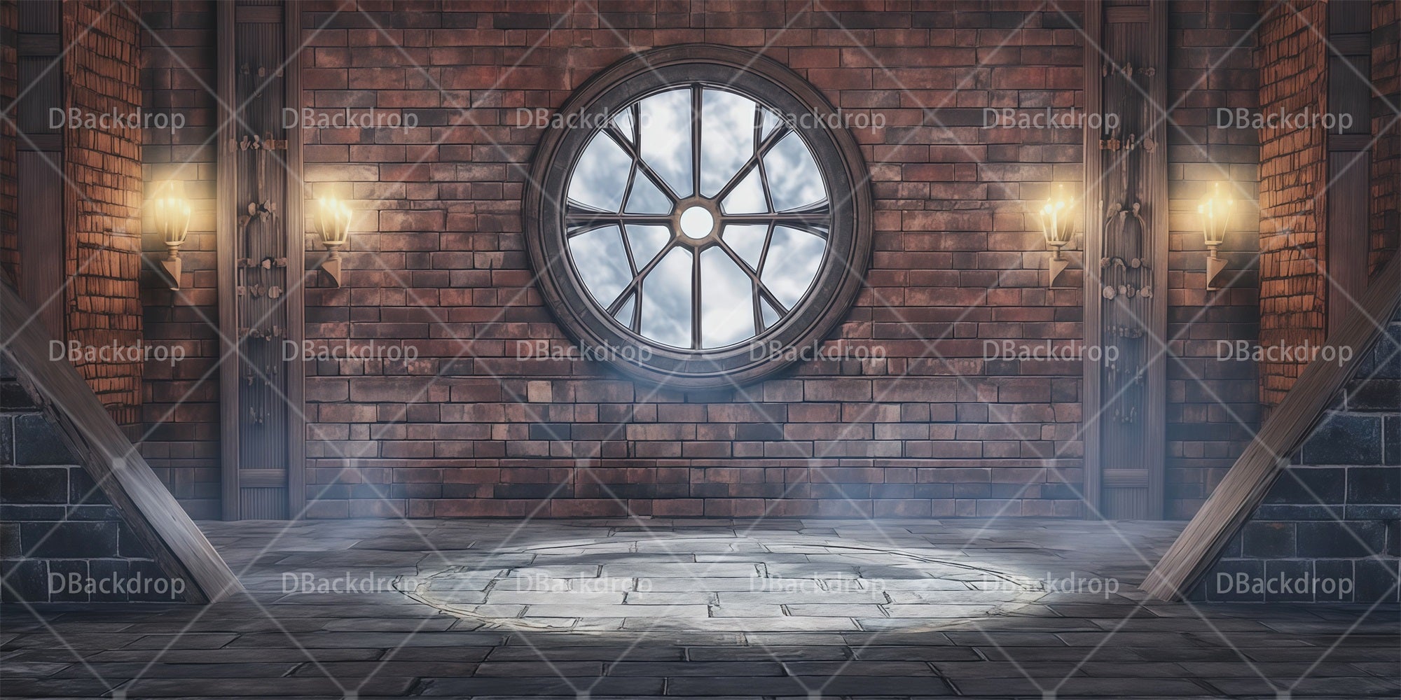 School Play Backdrops Stone Laboratory Theater Stage Backdrop RR65-T124