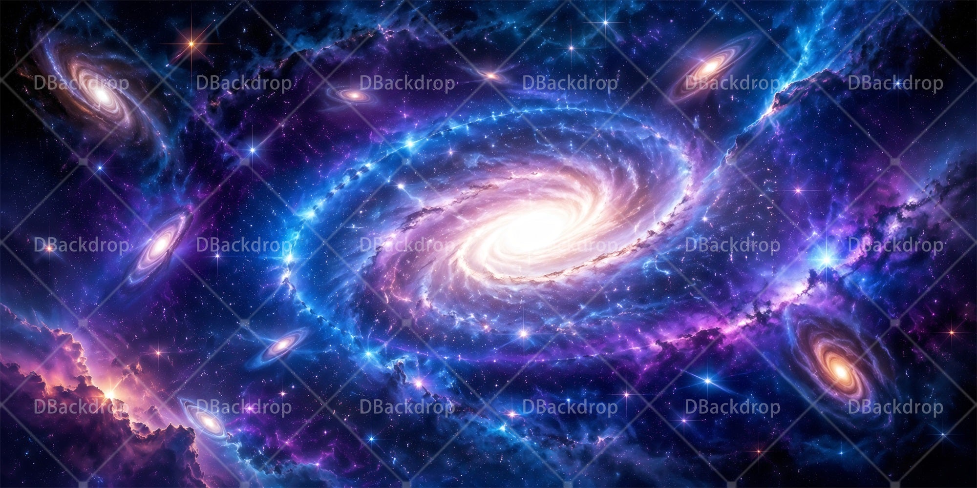 Galaxy Backdrop Fantasy Space Scuba VBS Backdrop RR65-T15