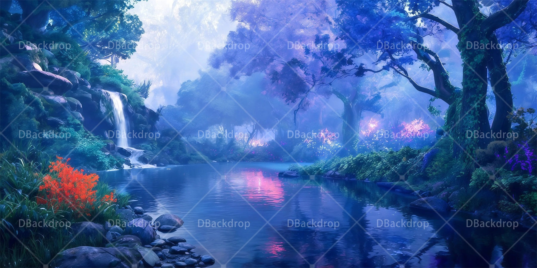 Forest Stage Backdrop Chimera Jungle Stage Scenery Backdrops RR65-T29