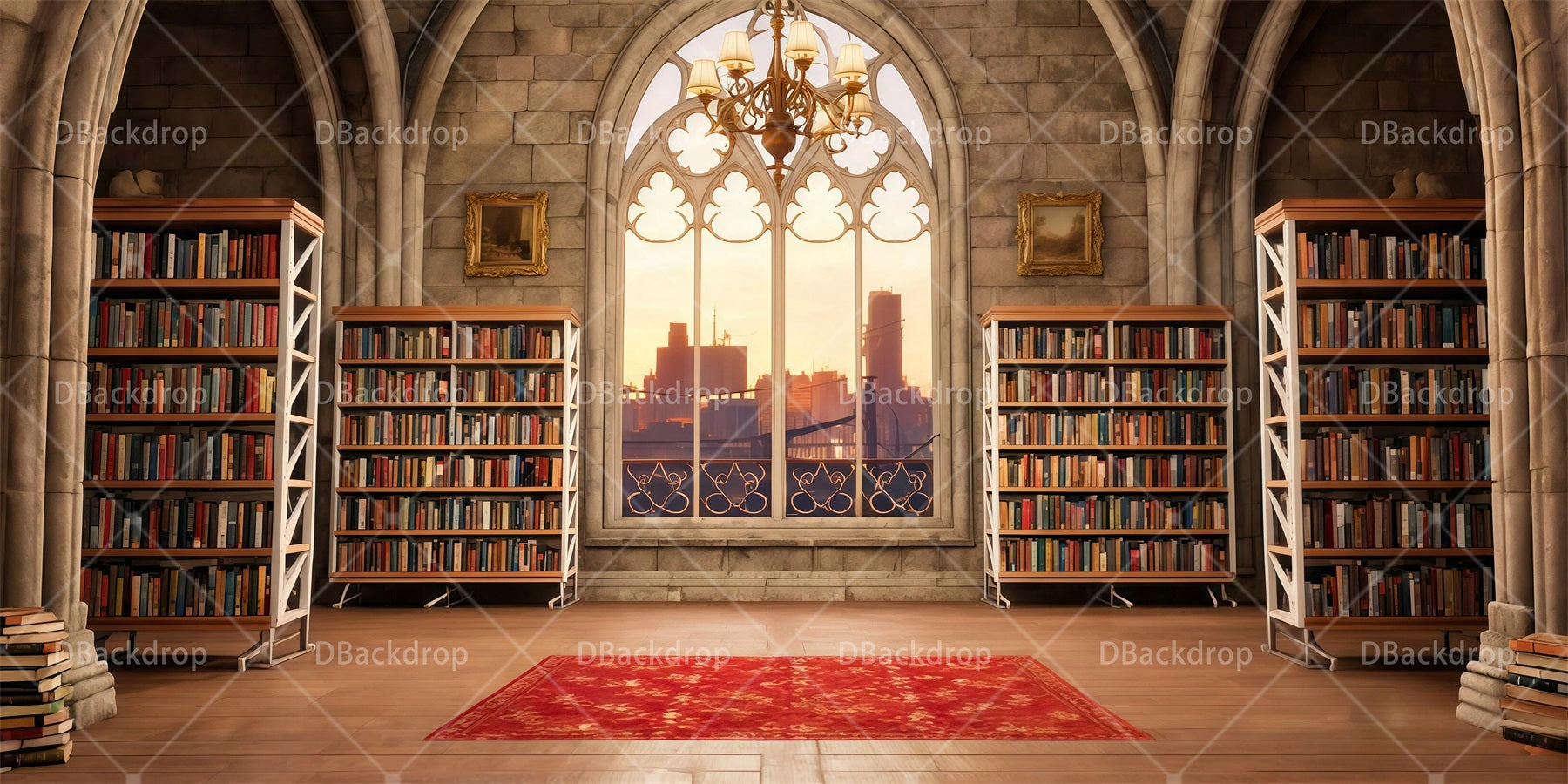 Stage Backdrops For Sale Classic Library Theater Backdrops RR65-T49
