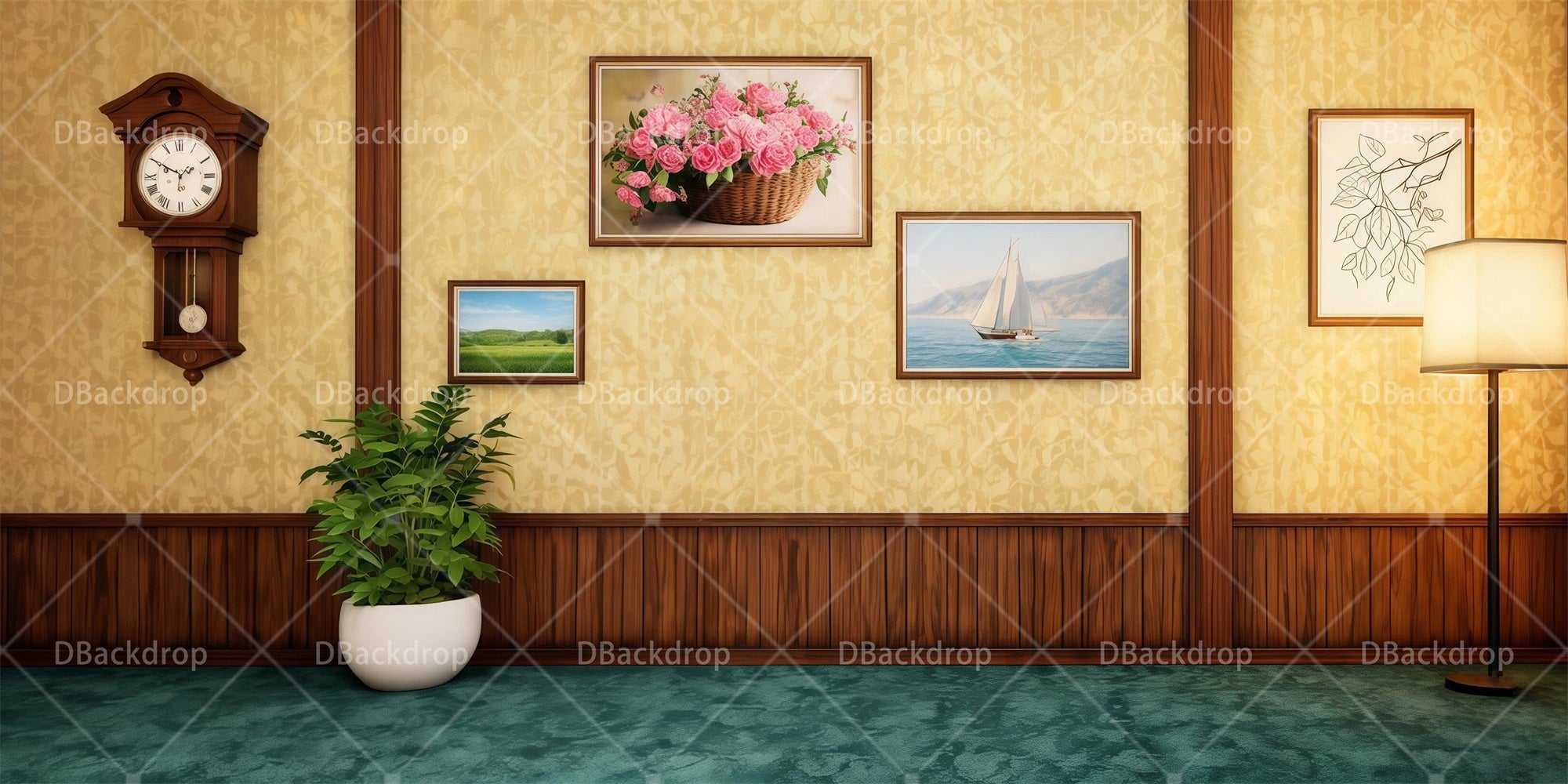 Performance Backdrop Living Room Professional Stage Backdrops RR65-T50