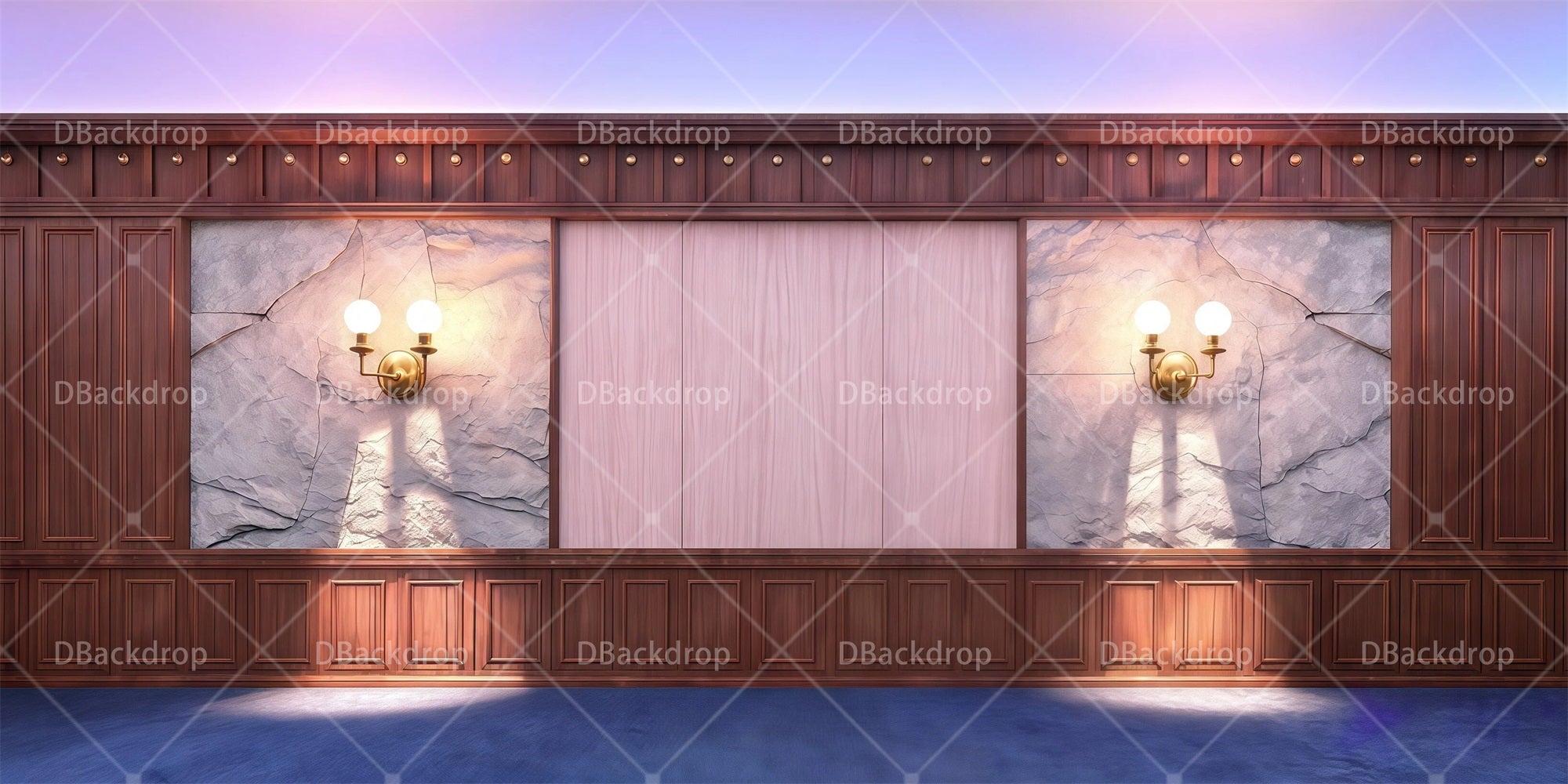 Stage Backdrops Mansion Corridor Backdrop For Theater Play RR65-T55
