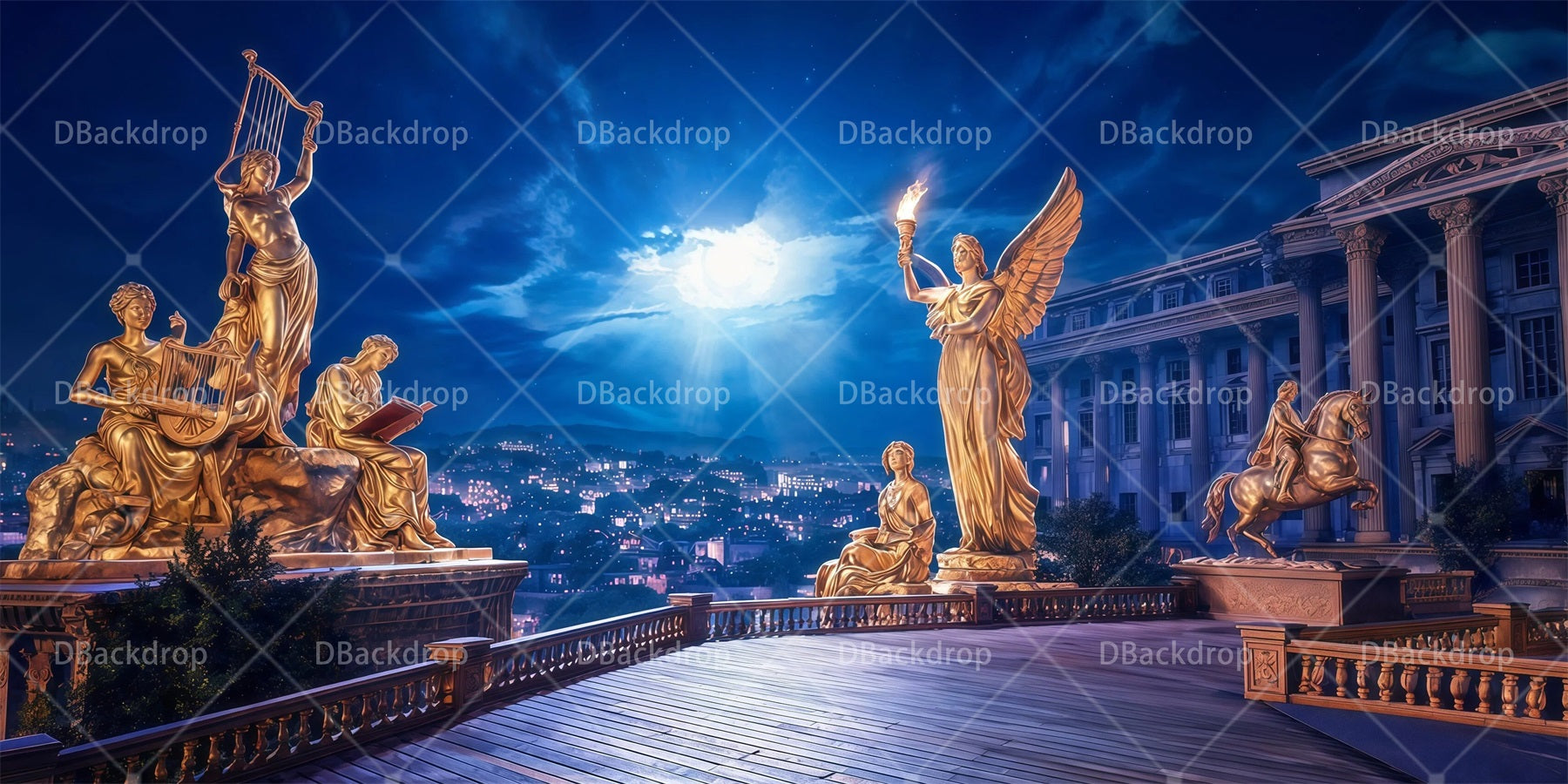 Large Stage Backdrops Opera House Roof Theater Backdrops RR65-T83
