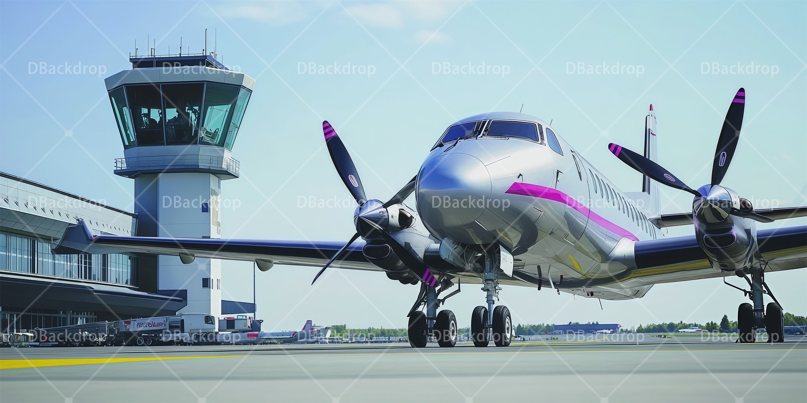Theater Backdrop Airport Runway Professional Stage Backdrops RR66-T127