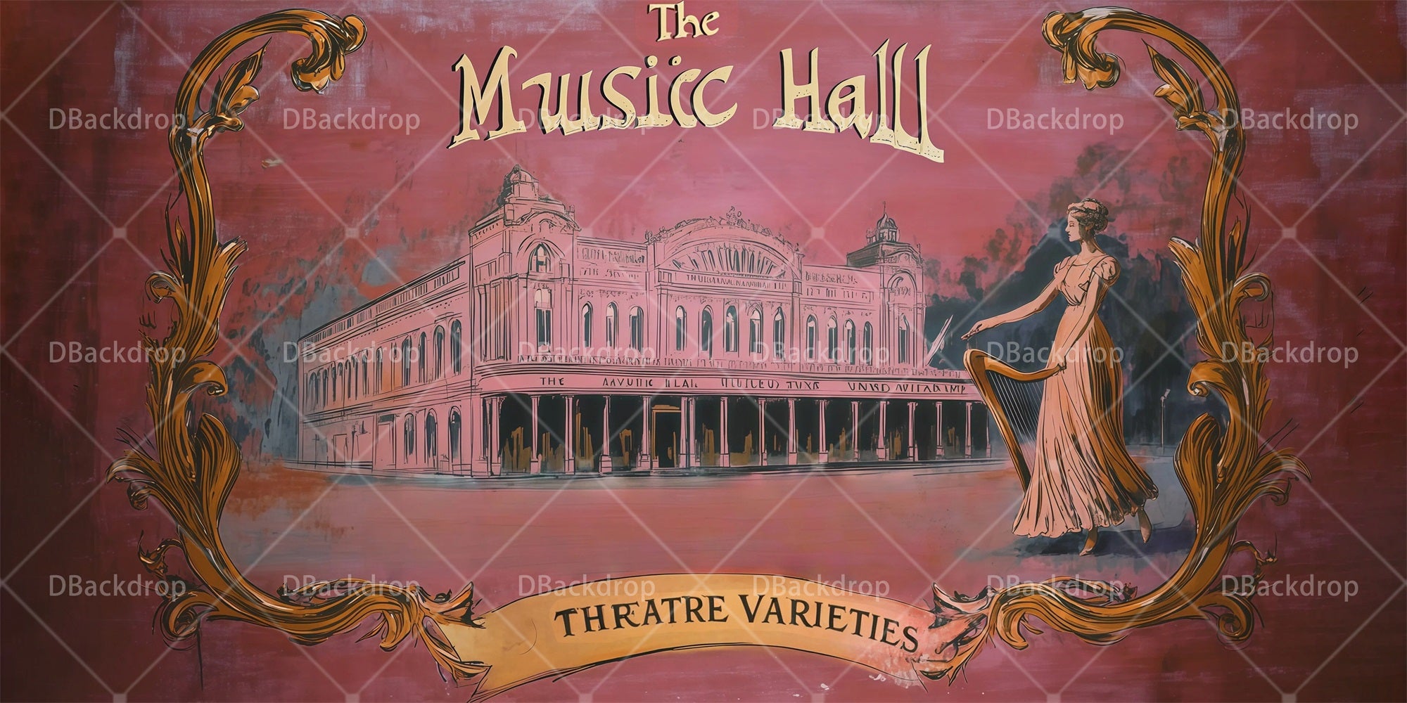 Backdrops For Theater Music Hall Stage Backdrop Ideas RR66-T33