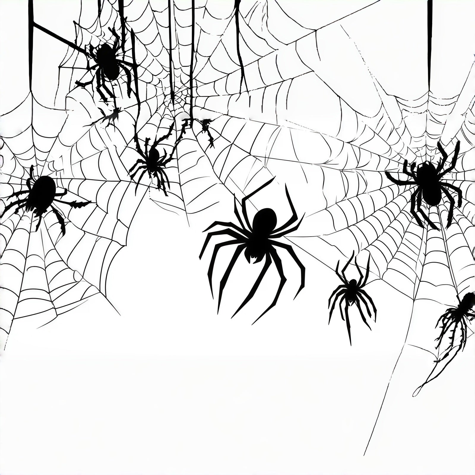 Spider Web Garage Door Cover Giant Spider Web Silhouettes Halloween Garage Decorations RR68-59-1 car