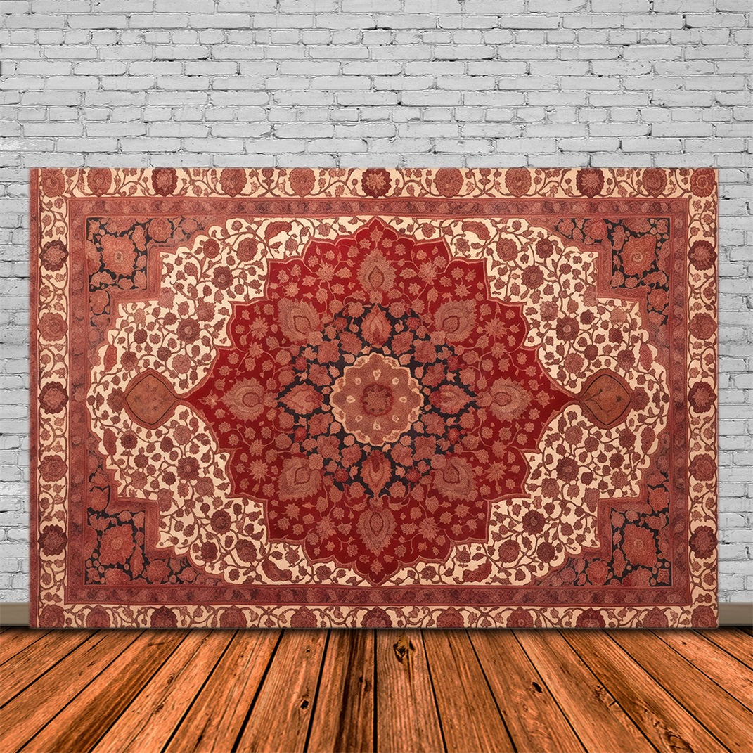 Vintage Christmas Backdrop Retro Persian Carpet Studio Backdrops Christmas RR68-82