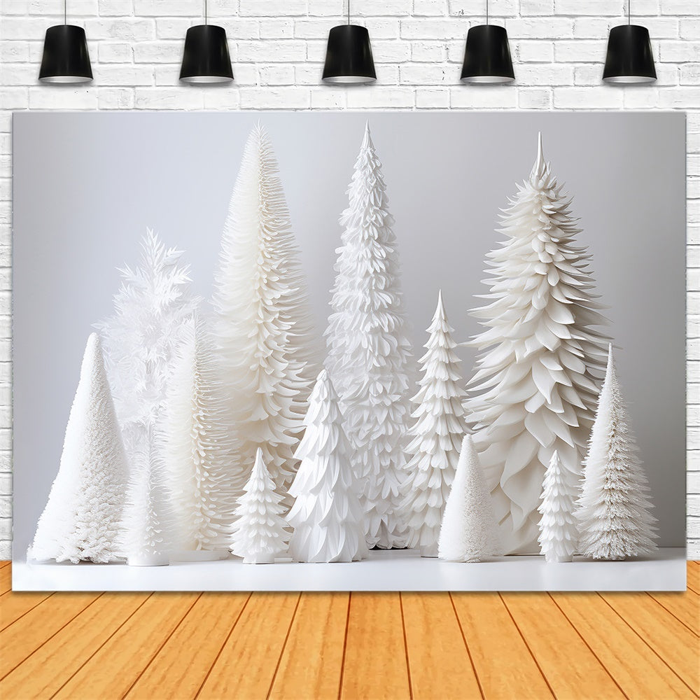 White Christmas Tree Photography Backdrop RR7-734 – Dbackdrop