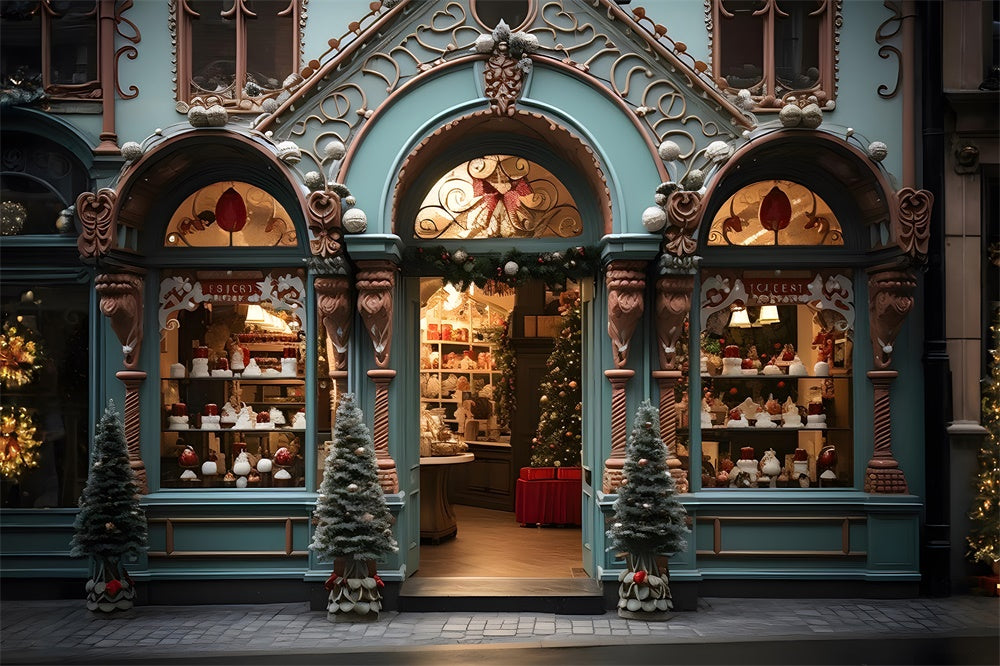 Christmas Tree Cake Shop Photography Backdrop RR7-879
