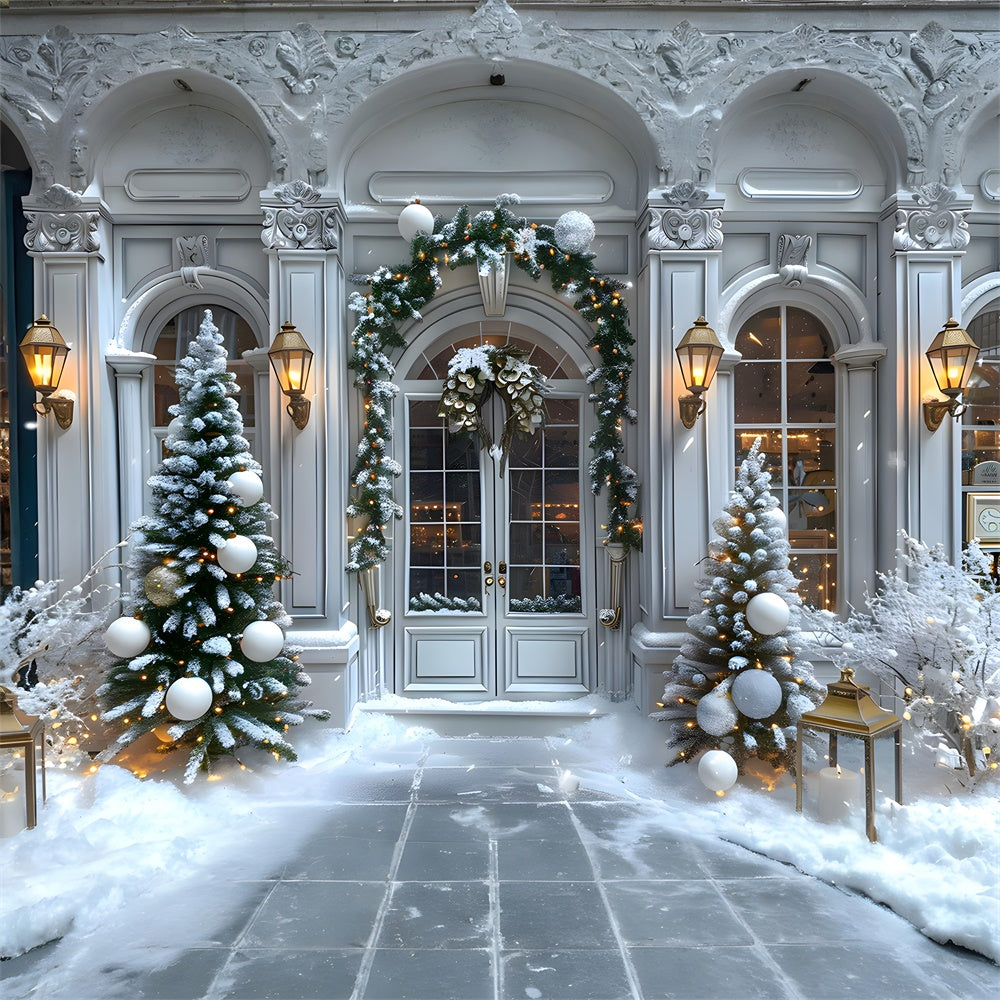 Front door christmas garland hotsell