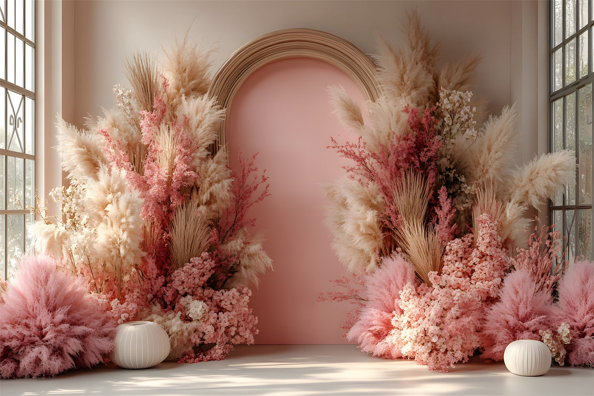 Earthy Elegance Boho Chic Ceremony Backdrop RR8-493 – Dbackdrop