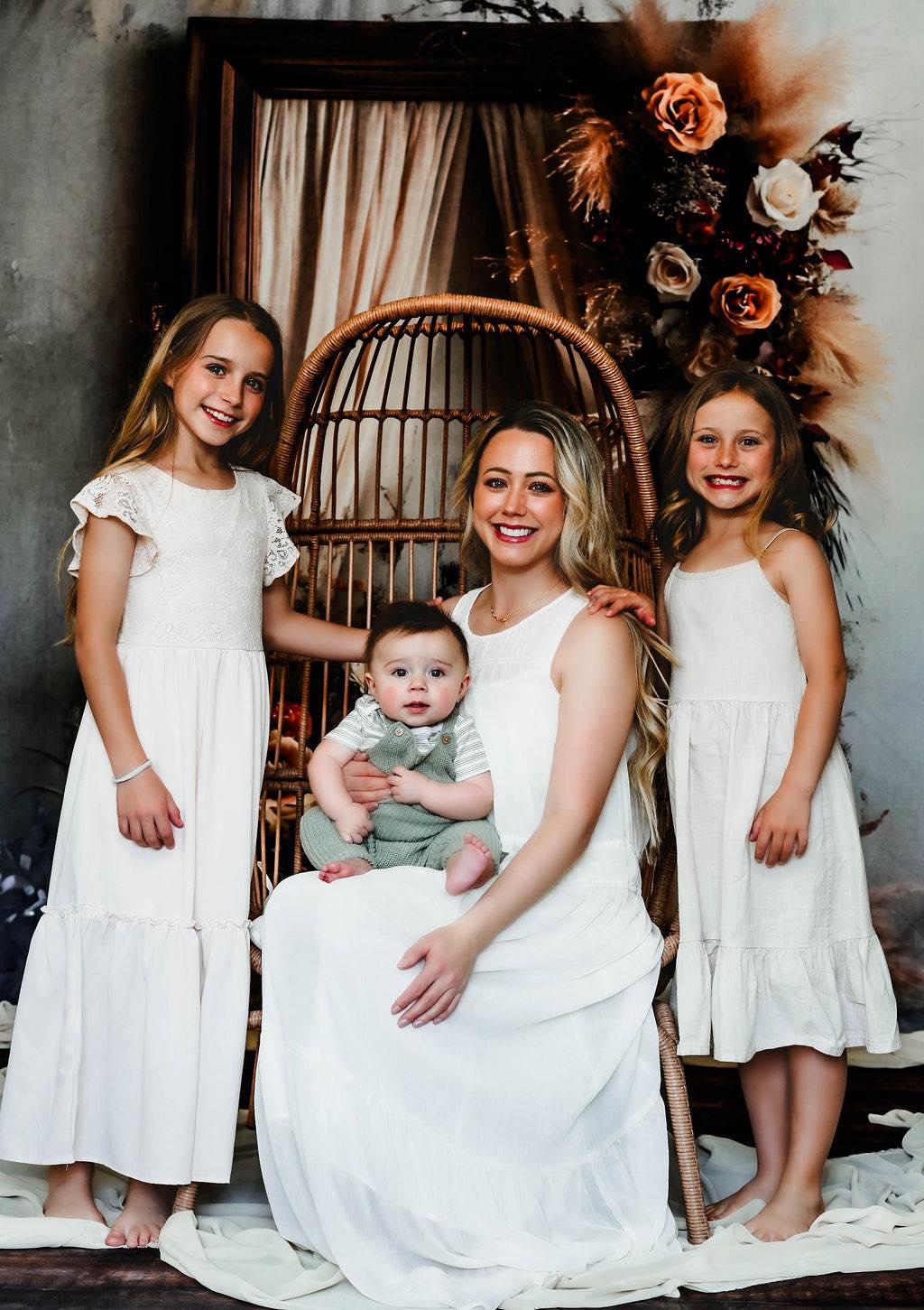 Lush Bohemian Flora Wooden Frame Backdrop RR8-520