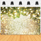 Bokeh Christams Tree Snowflake Stars Backdrop for Studio S-3180