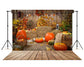 Autumn Hay Pumpkins Photography Backdrop SH-1008