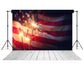 American Flag Fireworks 4th of July Photo Booth Backdrop SH307