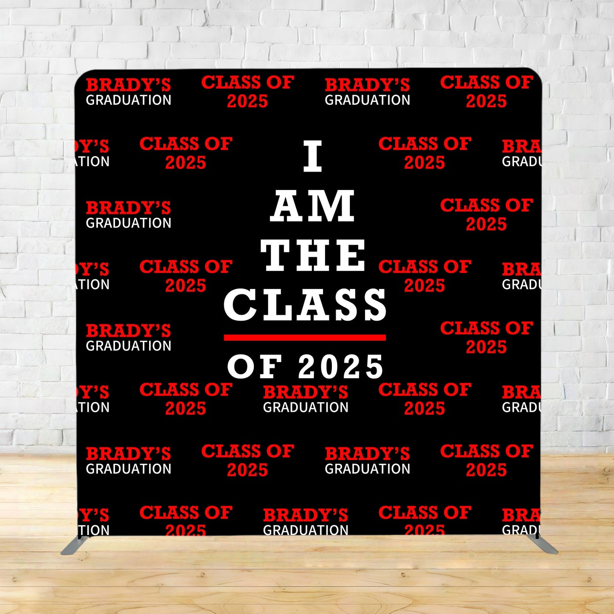 Square Backdrop Graduation Bold Class 2025 Graduation Backdrop TSBRP3-10