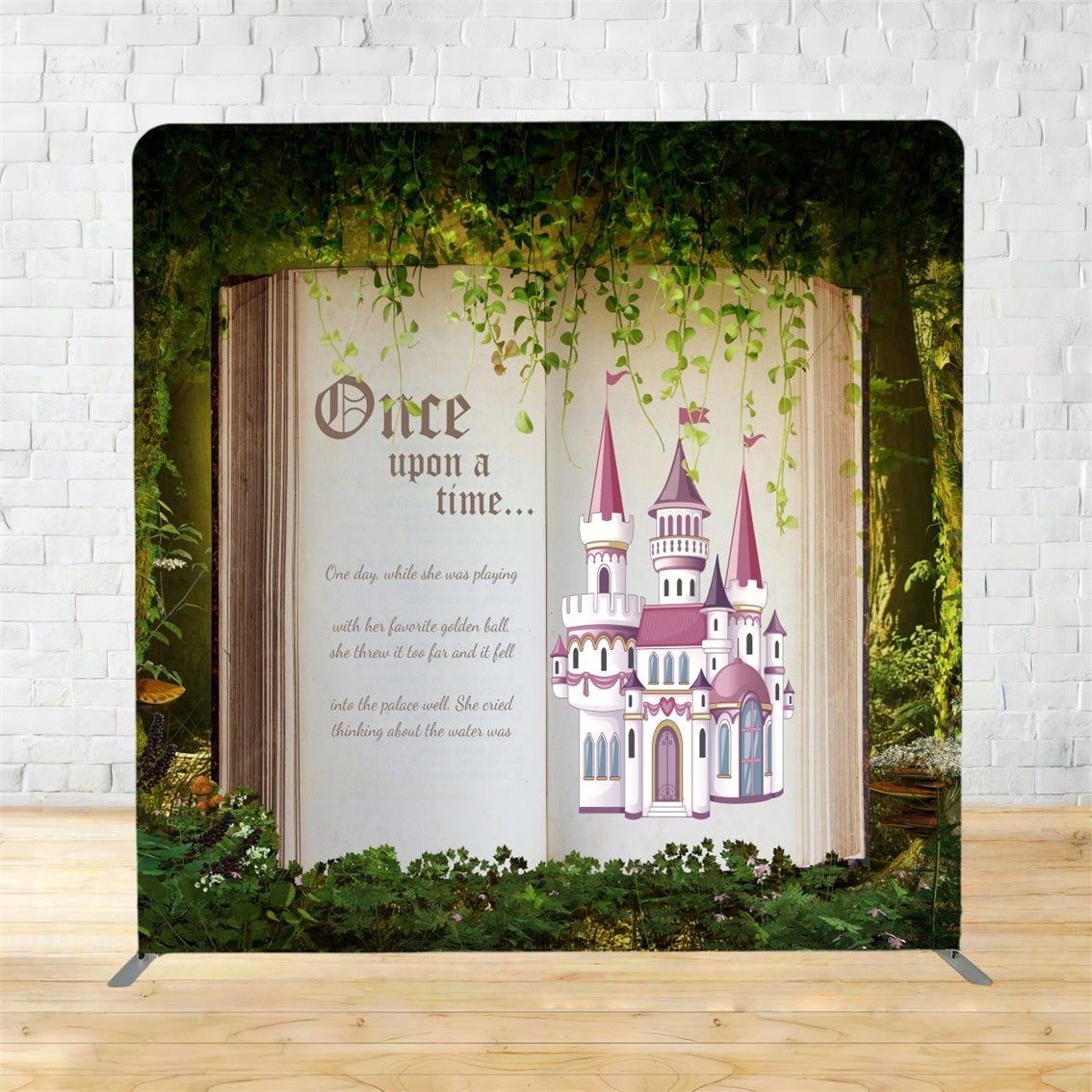 Tension Backdrops Fairytale Storybook Castle Forest Wedding Backdrop TSD836