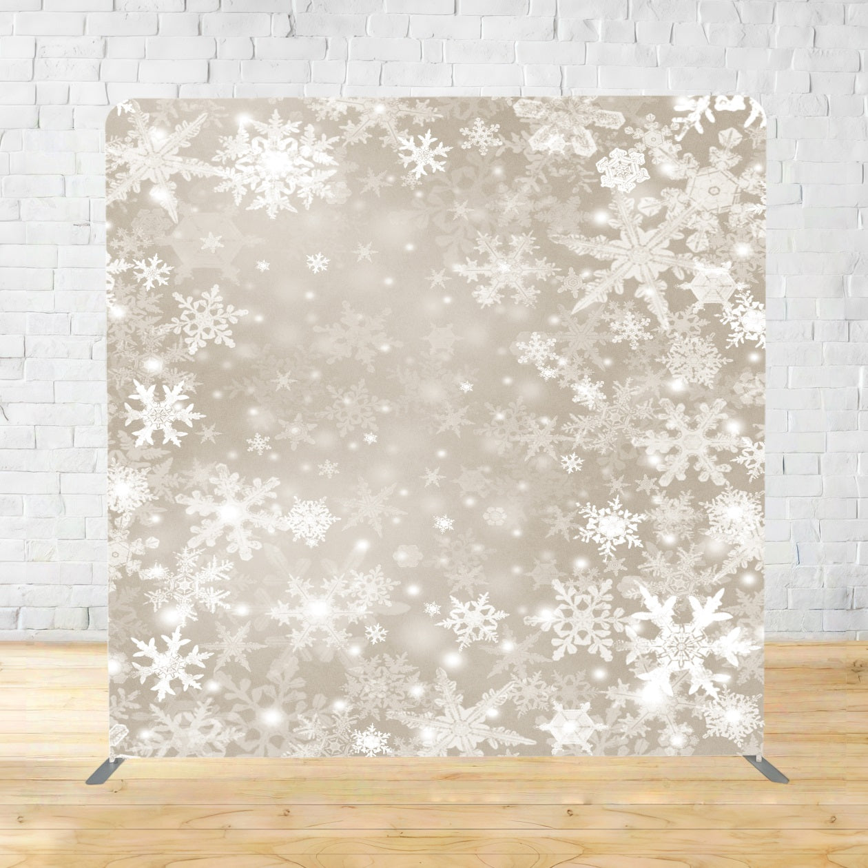Tension Backdrop Elegant White Snowflake Winter Christmas Backdrop TSNB-149