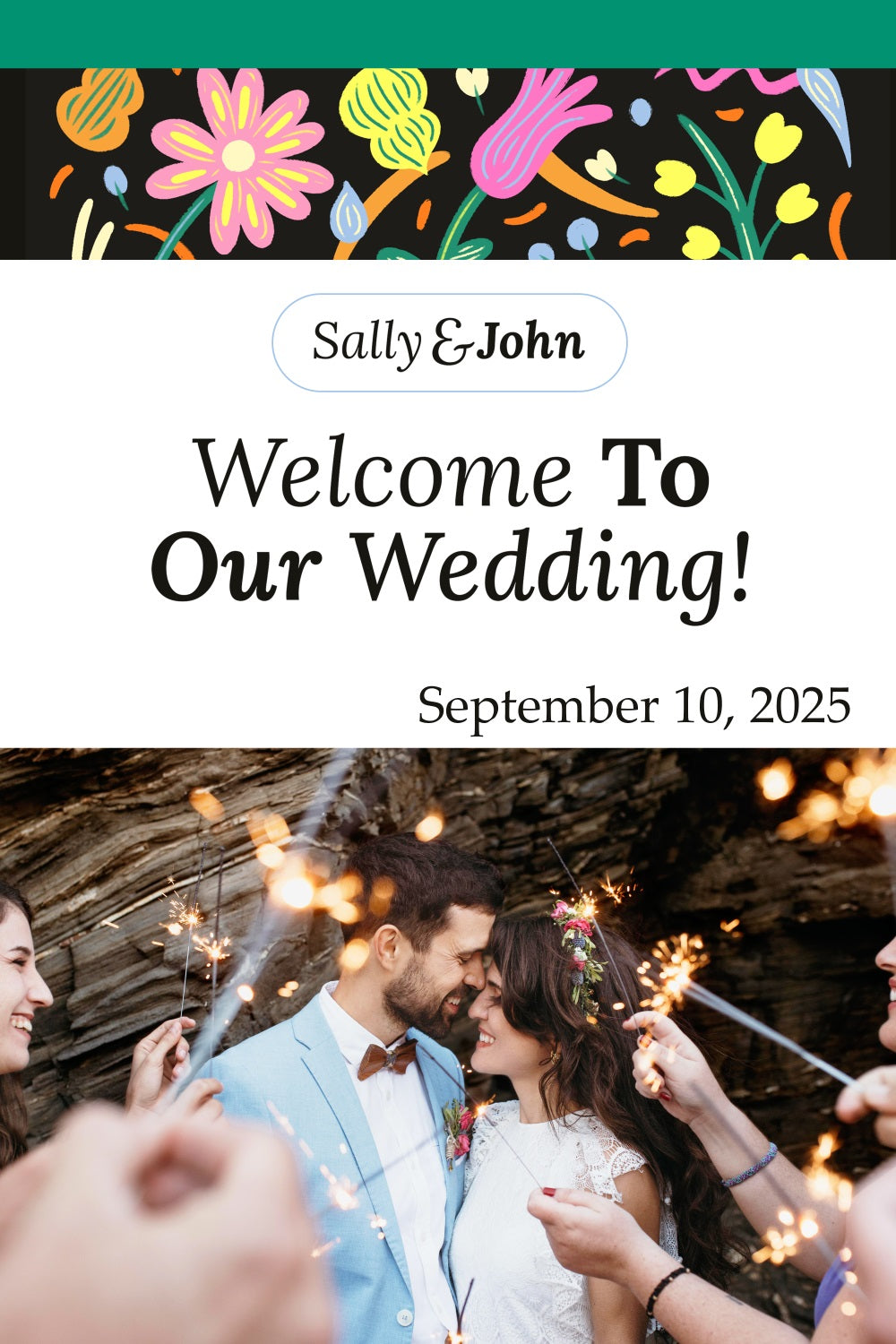 Wedding Photo Backdrop Ideas Playful Floral Custom Backdrop TWW3-84