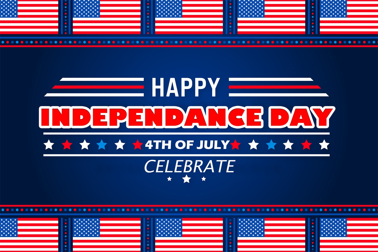 American Flag Photo Backdrop Independence Day Patriotic Backdrop TWW4-10