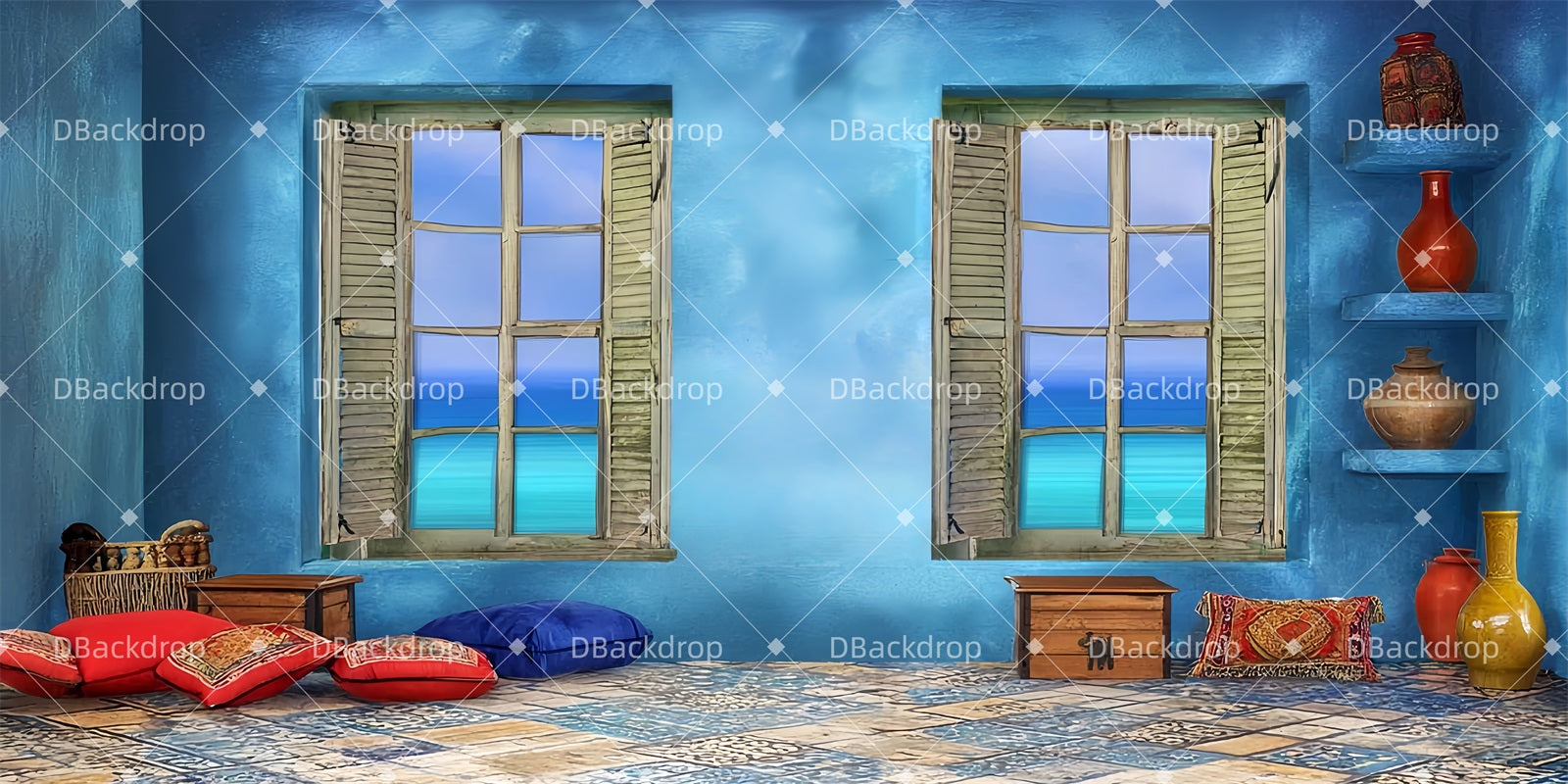 Large Stage Backdrops Donna's Bedroom School Dance Backdrop TWW510-T28