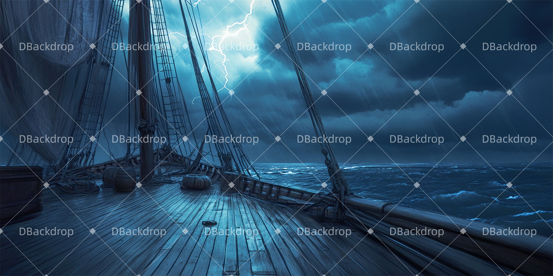 Stage Backdrops For Sale Royal Ship Deck Backdrops For Theater TWW511-