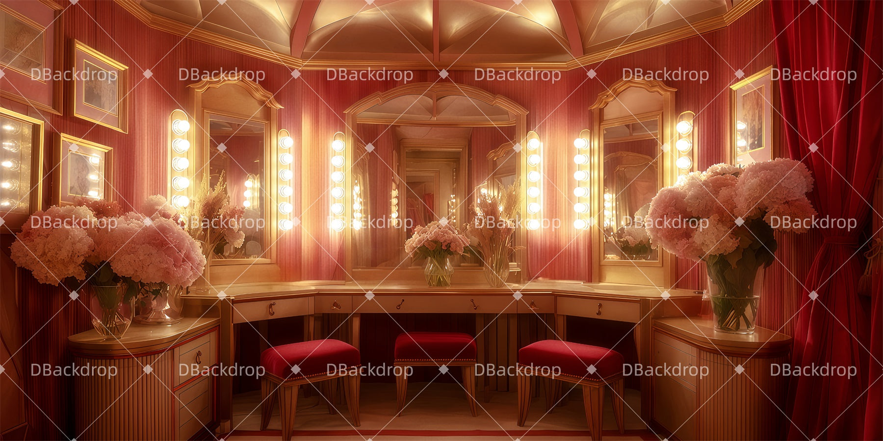 Performance Backdrops Dressing Rooms Theater Backdrops For Sale TWW511-T59