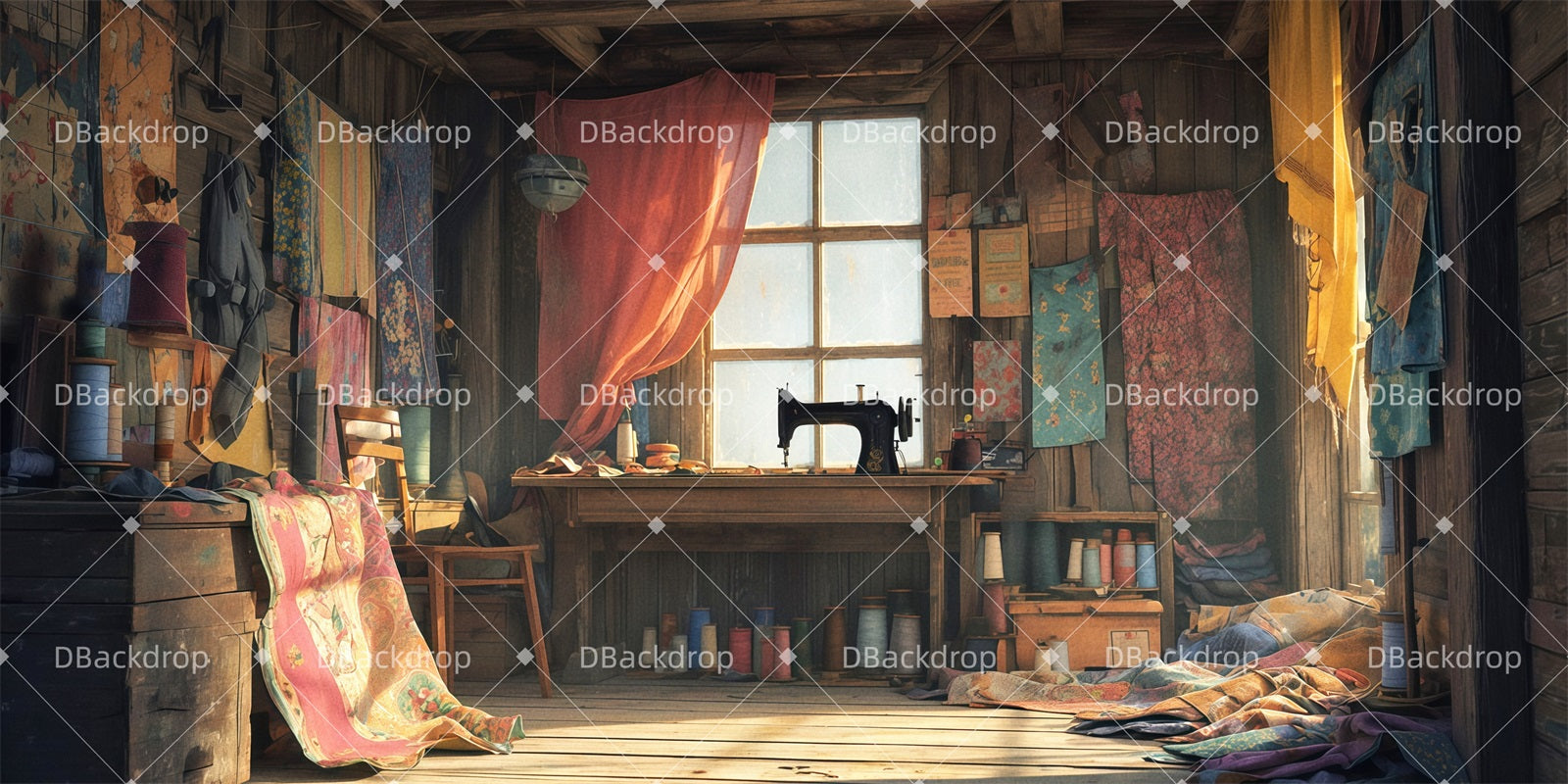 Stage Backdrops Motel's Tailor Shop Theater Backdrops For Sale TWW511-T70