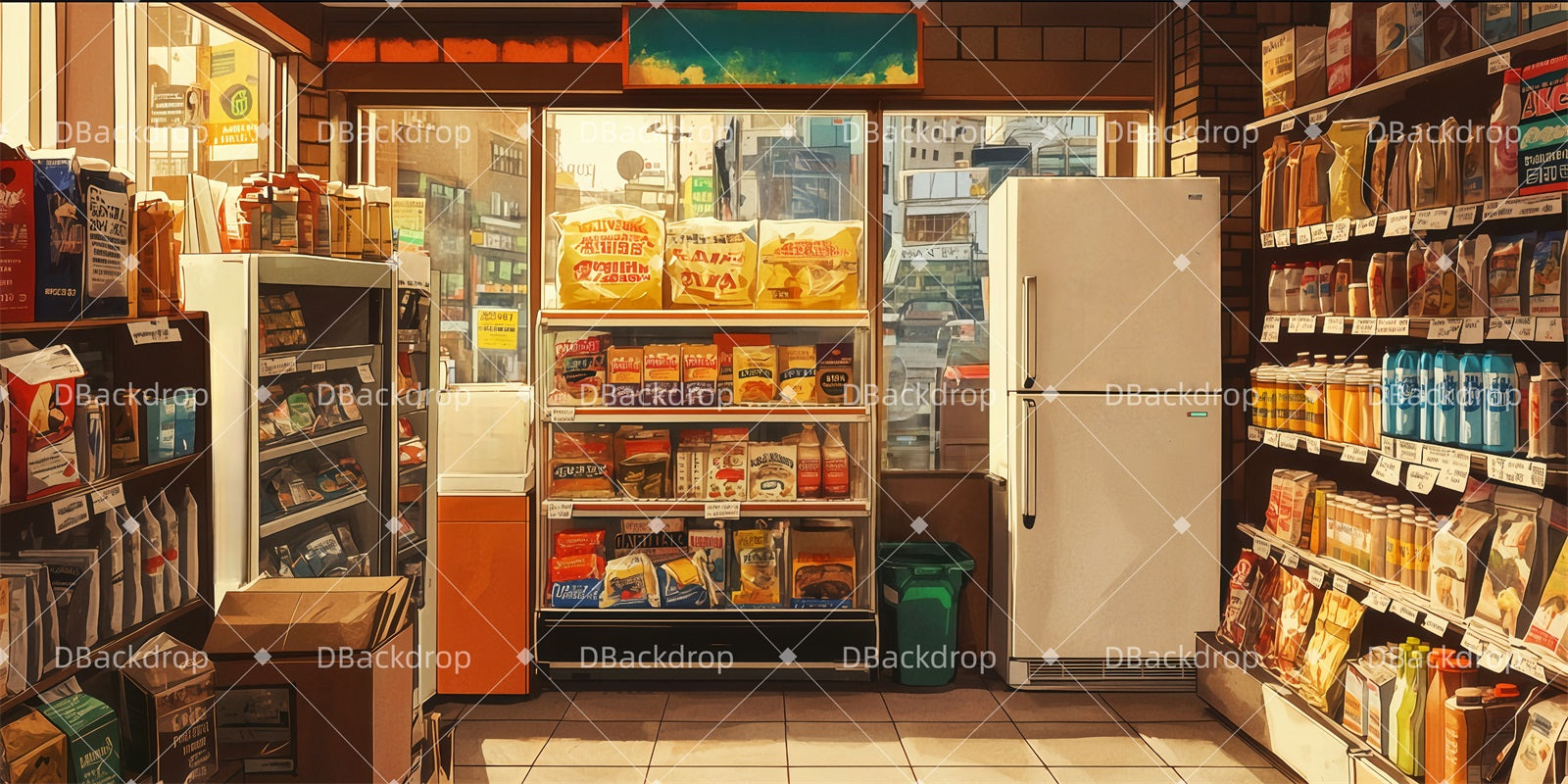 Theater Stage Backdrop Usnavi's Bodega Backdrop For Theater TWW511-T84