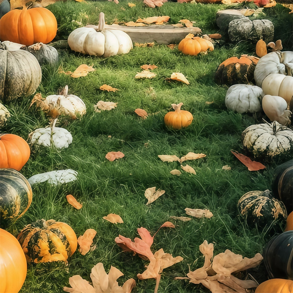 Floor Backdrops Harvest Festival Grass Floor Backdrop TWW57-24