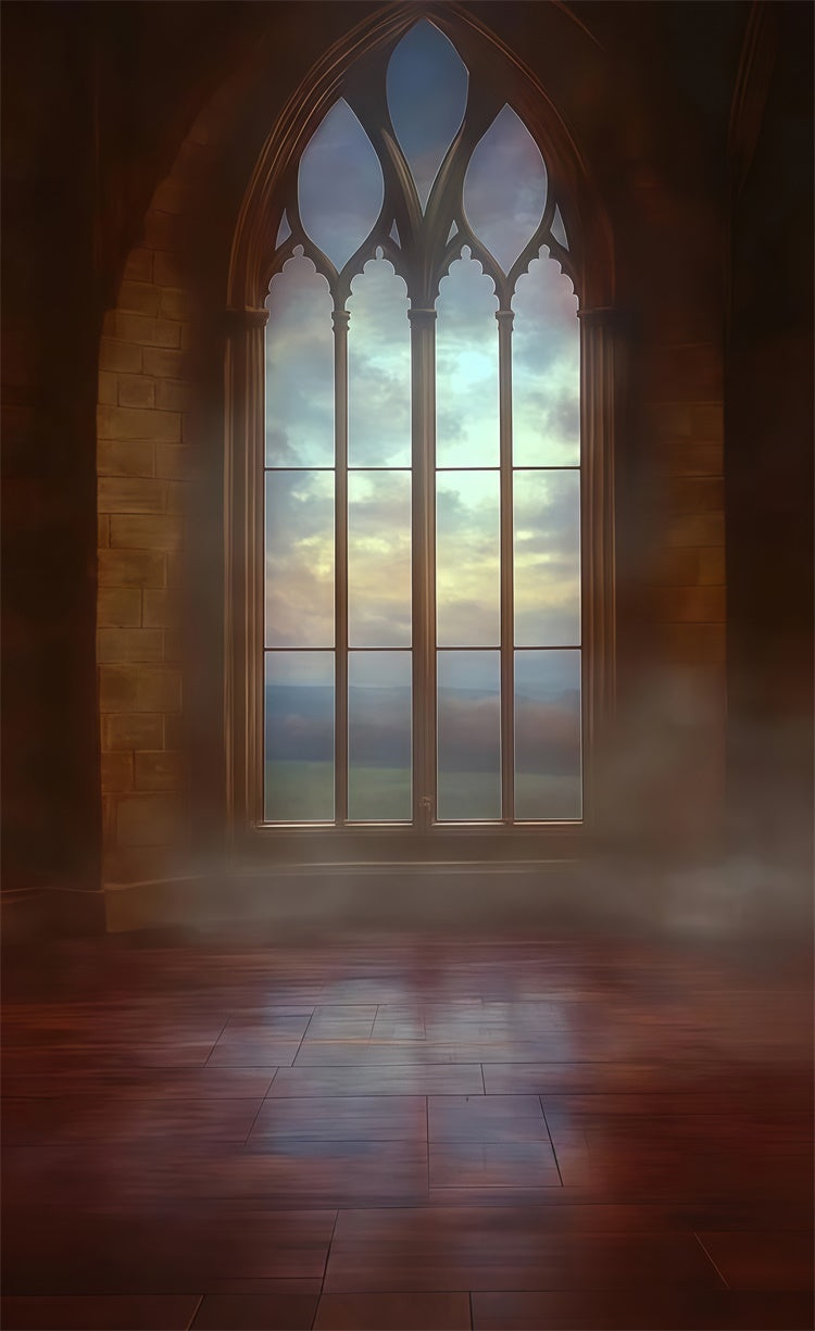 Vintage Photo Backdrop Twilight Arch Window Sweep Backdrop TWW57-76