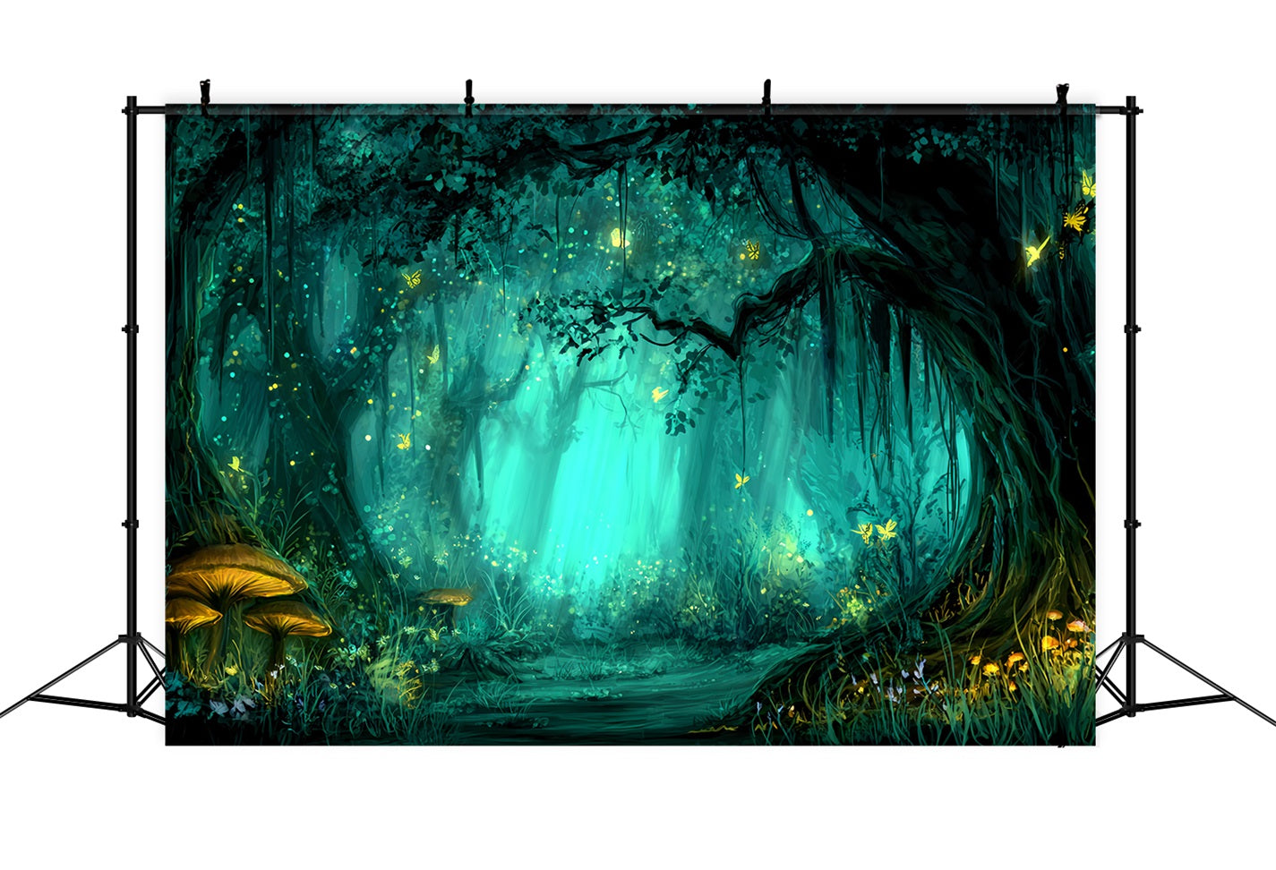 Enchanted Forest Backdrop Mystic Glowing Fairy Woods Forest Backdrop TWW59-158
