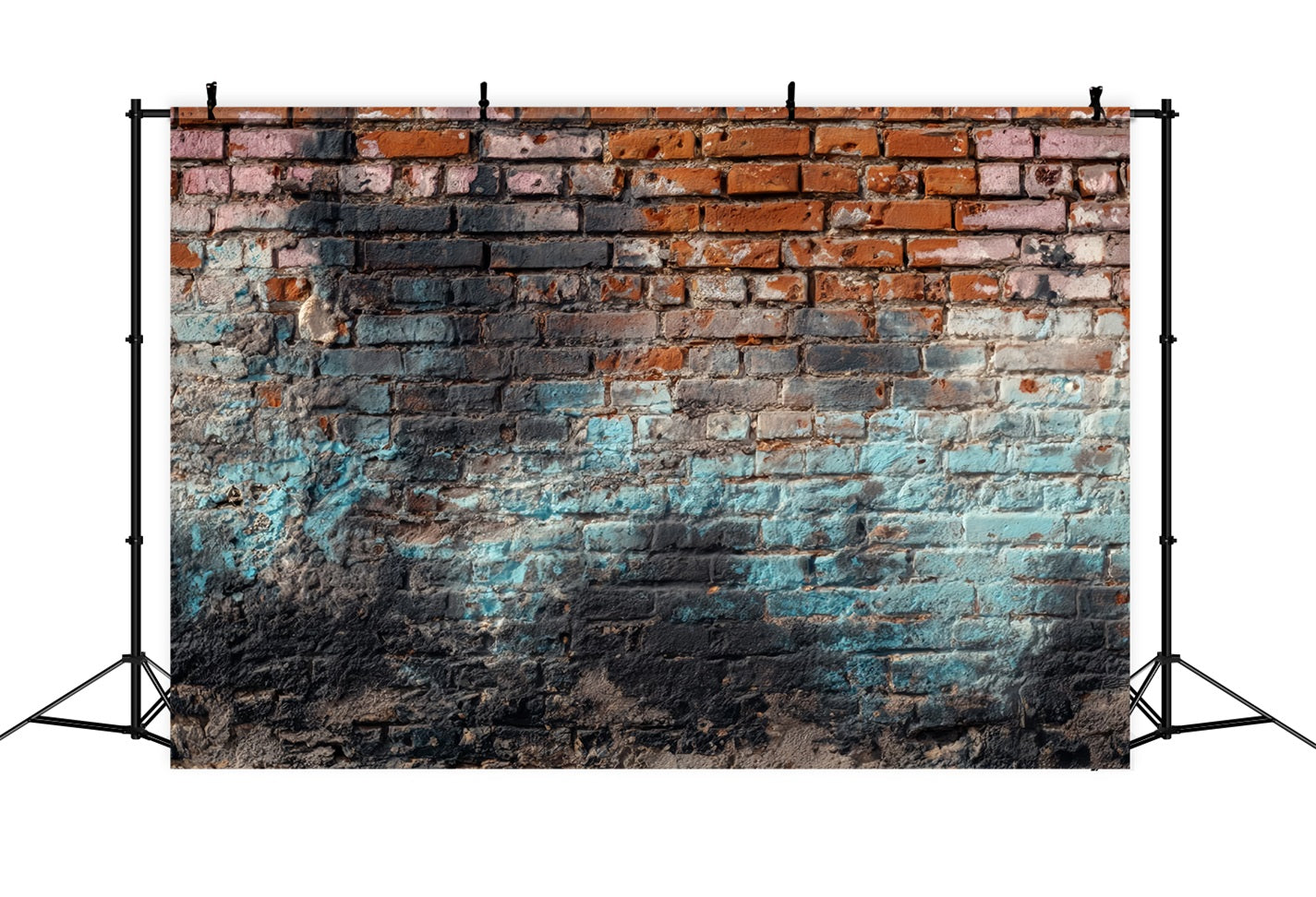 Brick Photography Backdrop Vintage Weathered Graffiti Wall Brick Backdrop TWW59-165