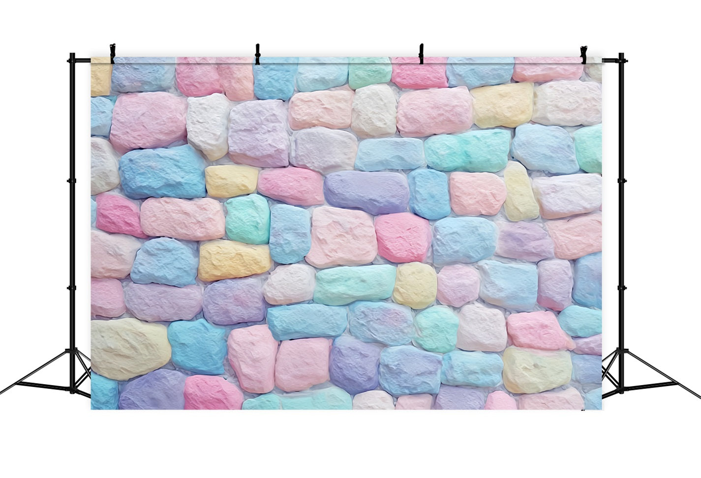 Brick Wall Backdrop Pastel Stone Pattern Wall Brick Backdrop TWW59-168