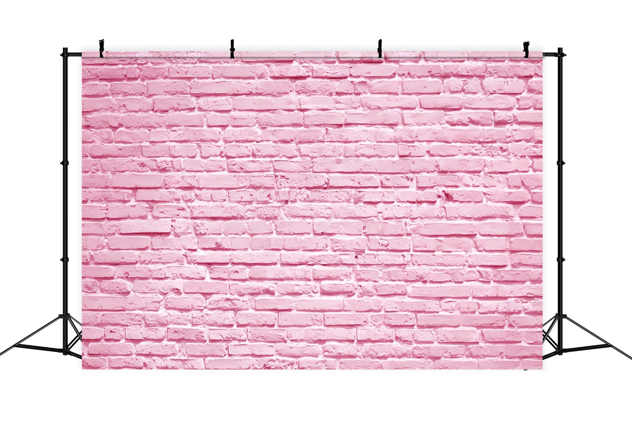Brick Photo Backdrop Soft Pink Painted Wall Brick Wall Backdrop TWW59-169