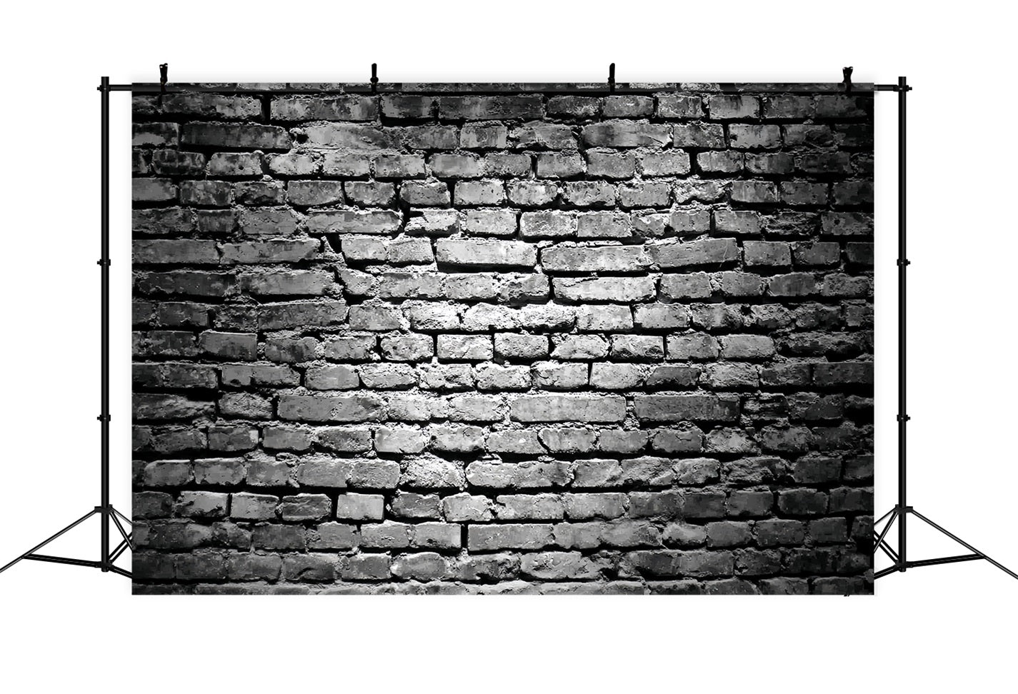Black Brick Backdrop Grunge Black White Brick Pattern Brick Backdrop TWW59-178