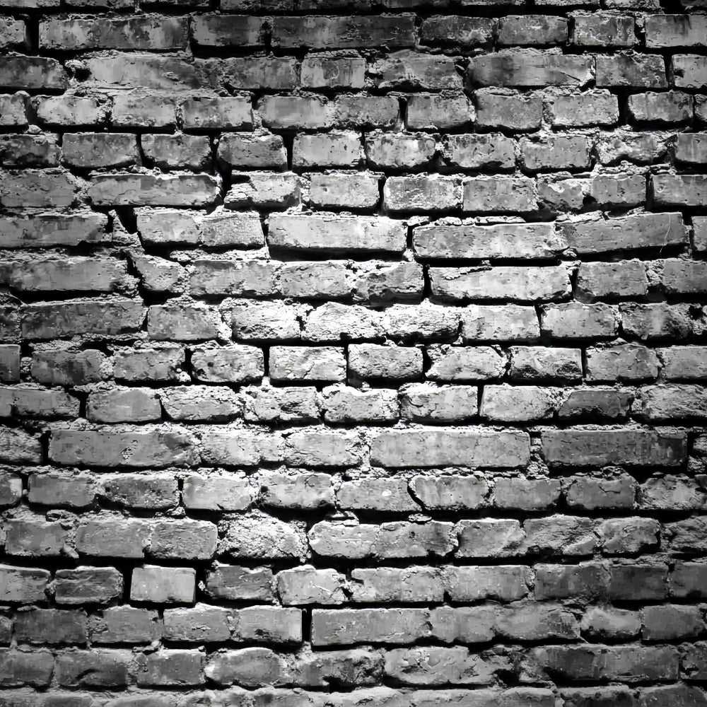 Black Brick Backdrop Grunge Black White Brick Pattern Brick Backdrop TWW59-178
