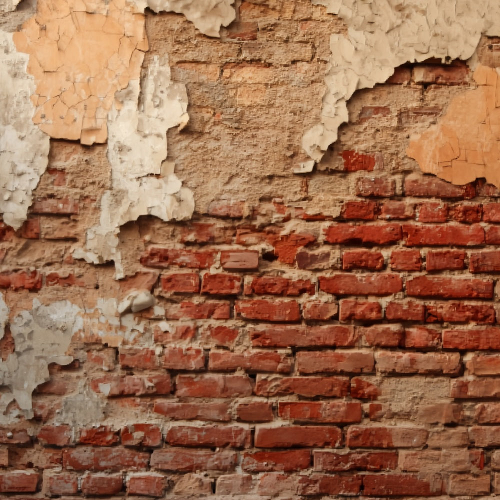 Red Brick Backdrop Aged Brick Color Layers Brick Wall Backdrop TWW59-187