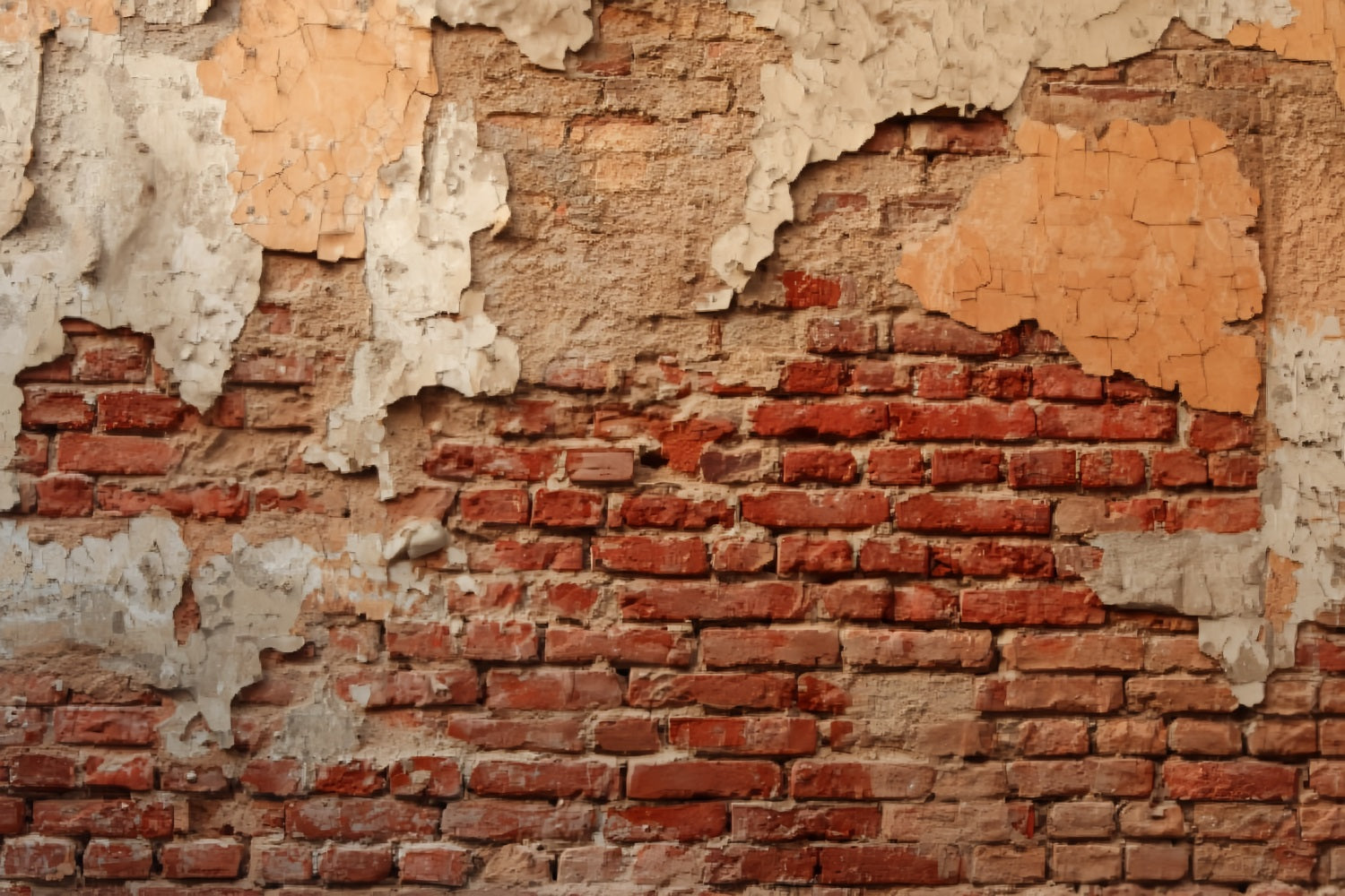 Red Brick Backdrop Aged Brick Color Layers Brick Wall Backdrop TWW59-187