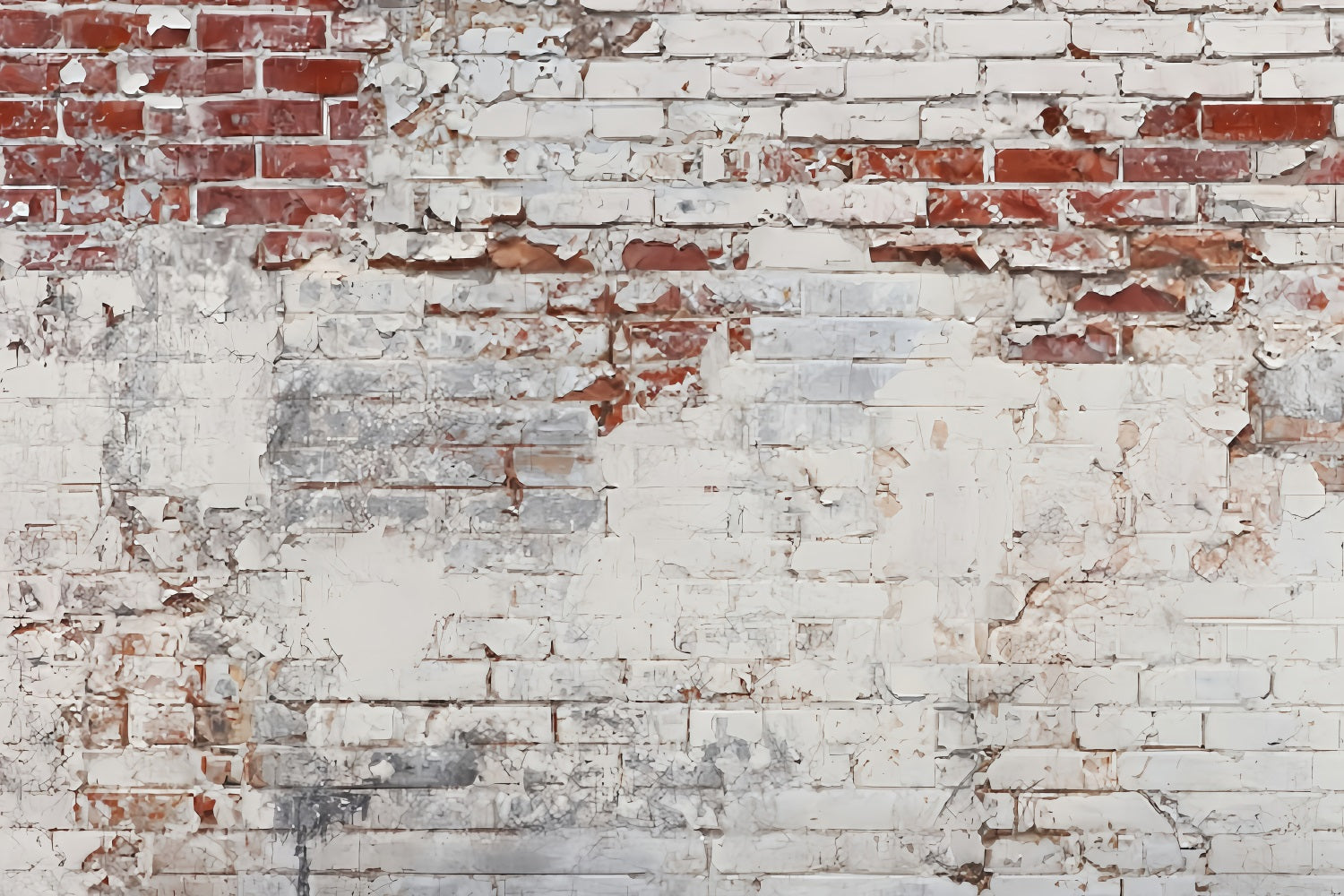 Brick Wall Photo Backdrop Peeling White Faded Brick Wall Brick Backdrop TWW59-192