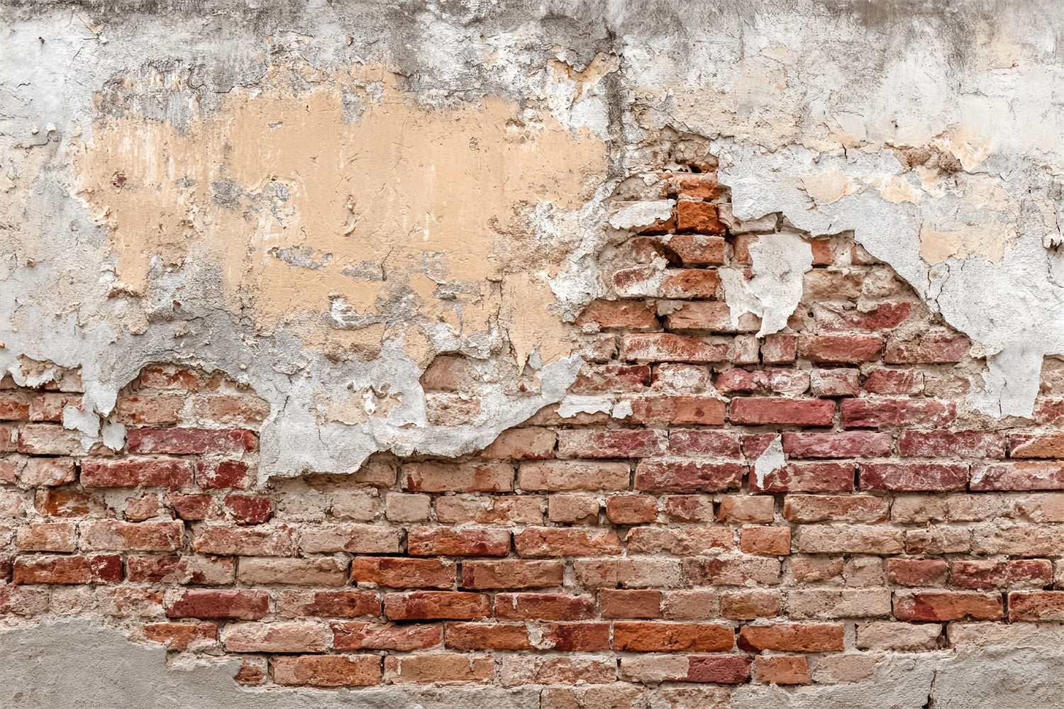 Brick Backdrop Vintage Cracked Rustic Wall Brick Wall Backdrops TWW59-197
