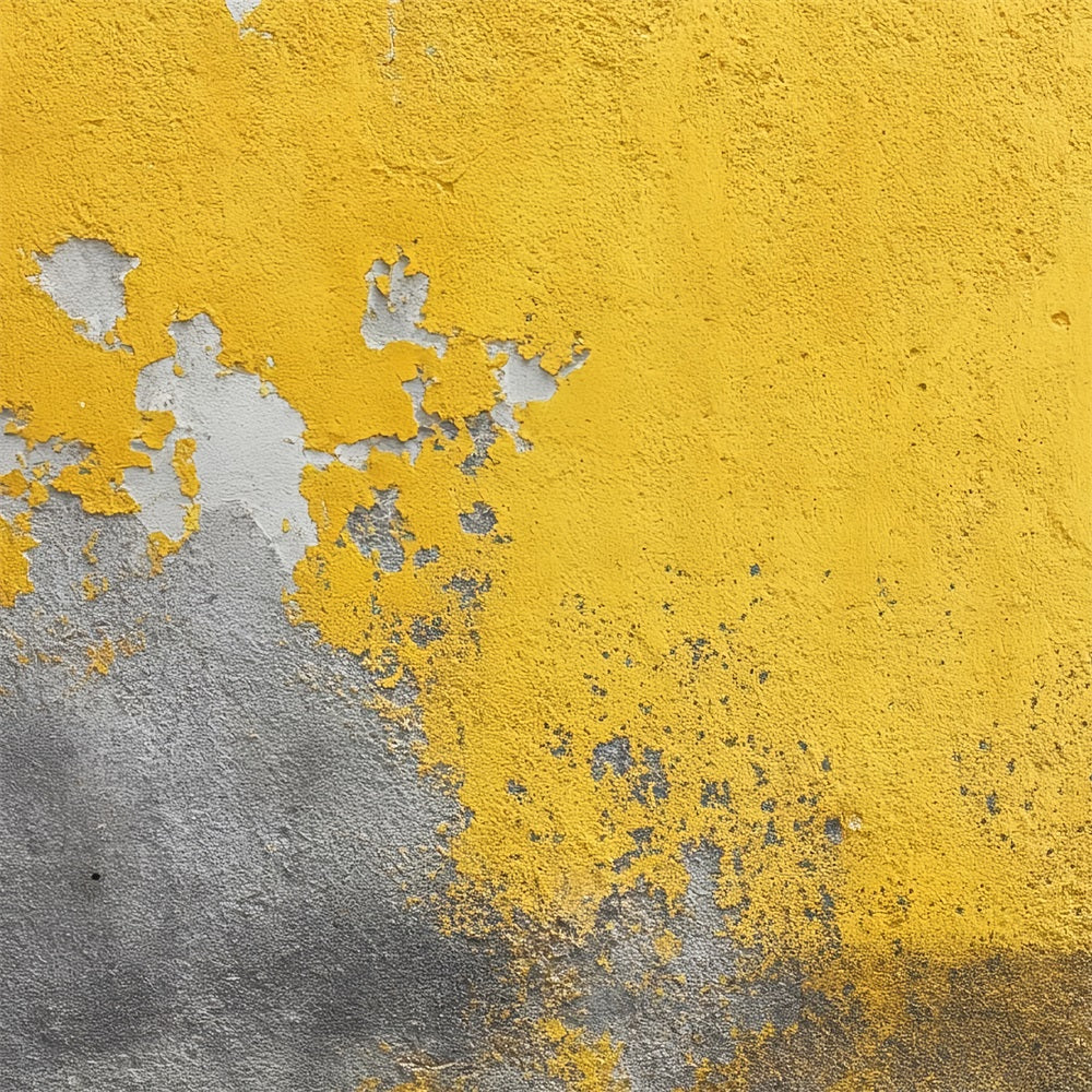 Graffiti Wall Backdrop Weathered Yellow Plaster Wall Graffiti Backdrop TWW59-201