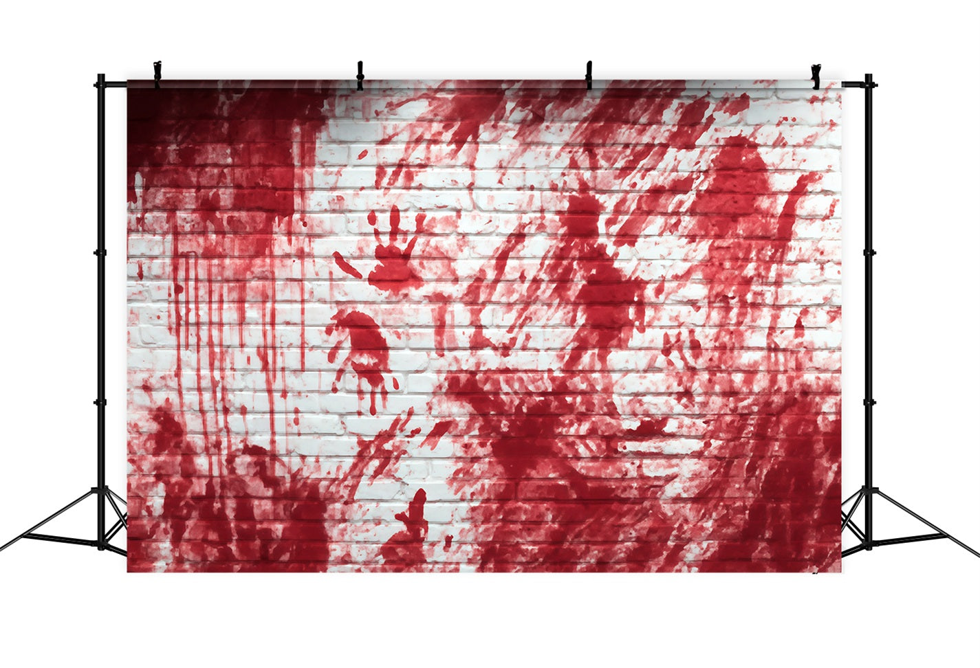 Brick Backdrop Photography Bloody Handprint Horror Wall Brick Backdrops TWW59-204
