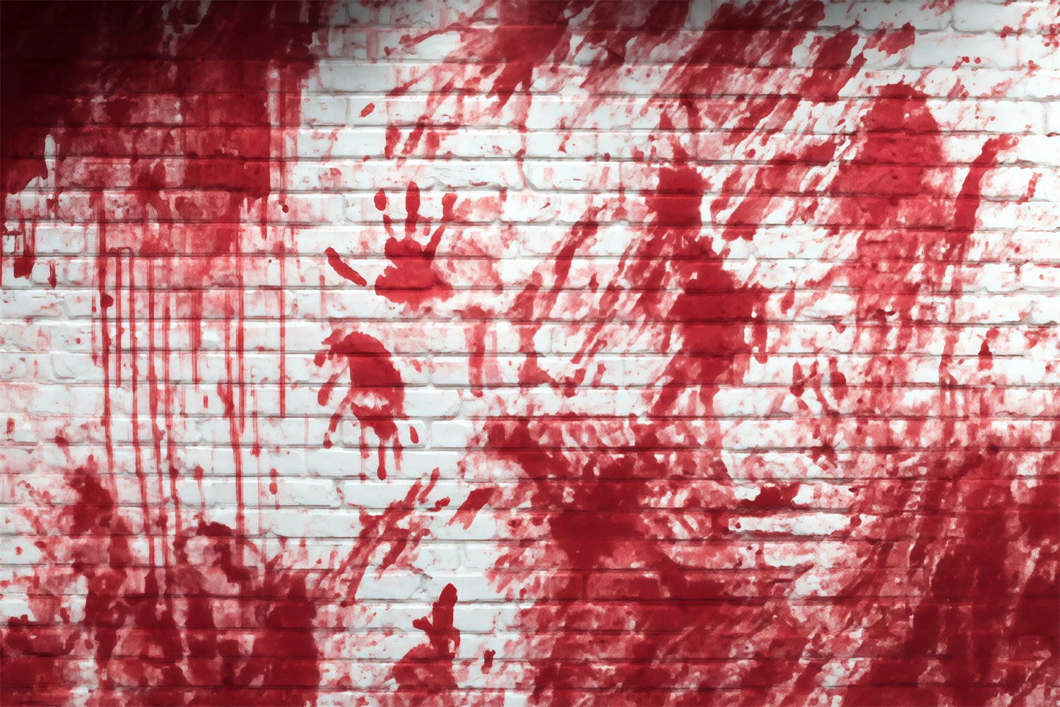 Brick Backdrop Photography Bloody Handprint Horror Wall Brick Backdrops TWW59-204