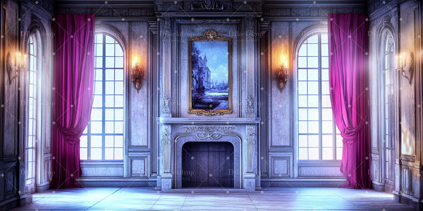 Church Stage Backdrops Victorian Parlor Backdrops for Theater CSH59-T6