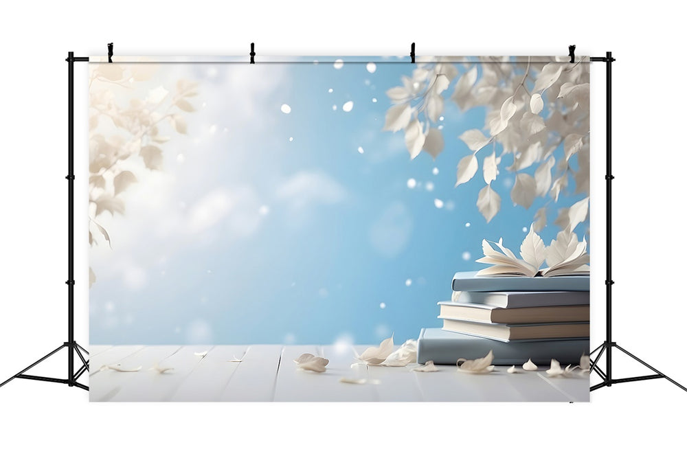Back Drop Book World Book Day Backdrop Tranquil Sky Books Fantasy Backdrop XY2-63